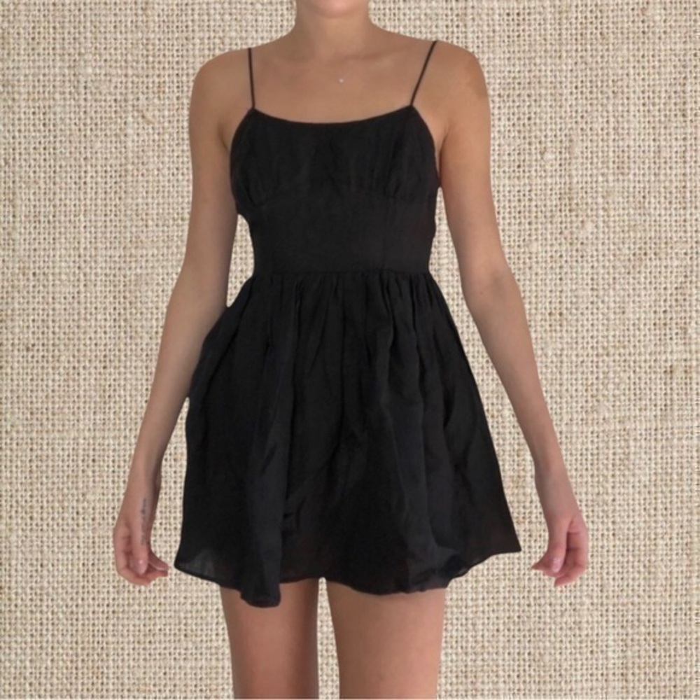 NWT Black LBD mini dress Crossback